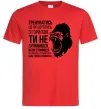Чоловіча футболка Зупинишся коли горила втомиться Червоний фото