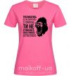Жіноча футболка Зупинишся коли горила втомиться Яскраво-рожевий фото