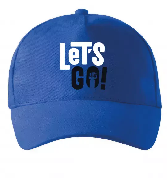 Кепка Let's go hand Ярко-синий фото