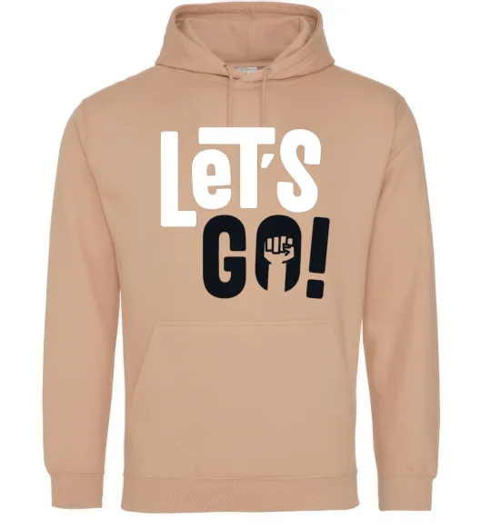 Жіноча толстовка (худі) Let's go hand Пісочний фото