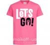 Дитяча футболка Let's go hand Яскраво-рожевий фото