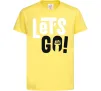 Детская футболка Let's go hand Лимонный фото