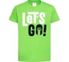 Детская футболка Let's go hand Лаймовый фото