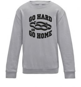 Детский Свитшот Go hard or go home brass knuckles
