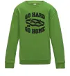 Детский Свитшот Go hard or go home brass knuckles Лаймовый фото