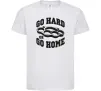 Детская футболка Go hard or go home brass knuckles Белый фото