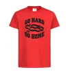 Дитяча футболка Go hard or go home brass knuckles Червоний фото