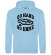 Жіноча толстовка (худі) Go hard or go home brass knuckles Блакитний фото