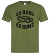 Мужская футболка Go hard or go home brass knuckles Оливковый Мужская футболка Go hard or go home brass knuckles Оливковый фото