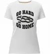 Жіноча преміум футболка Go hard or go home brass knuckles Білий Жіноча преміум футболка Go hard or go home brass knuckles Білий фото
