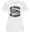 Женская футболка Go hard or go home brass knuckles Белый Женская футболка Go hard or go home brass knuckles Белый фото