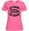 Женская футболка Go hard or go home brass knuckles Ярко-розовый Женская футболка Go hard or go home brass knuckles Ярко-розовый фото