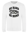 Свитшот Go hard or go home brass knuckles Белый Свитшот Go hard or go home brass knuckles Белый фото