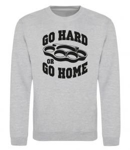 Світшот Go hard or go home brass knuckles Світшот Go hard or go home brass knuckles