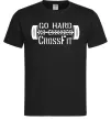 Мужская футболка Go hard no excuses Черный фото