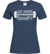 Жіноча футболка Go hard no excuses Темно-синій Жіноча футболка Go hard no excuses Темно-синій фото