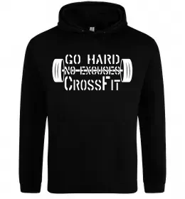 Мужская толстовка (худи) Штурмовик з пресом Черный фото