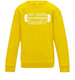 Дитячий світшот Go hard no excuses Дитячий світшот Go hard no excuses