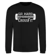 Світшот Go hard no excuses Чорний фото