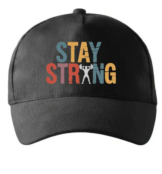 Кепка Stay strong and believe in yourself Чорний фото