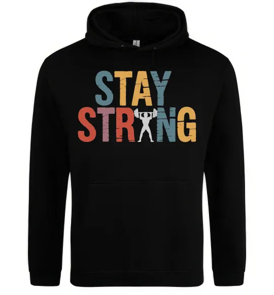 Жіноча толстовка (худі) Stay strong and believe in yourself Чорний фото