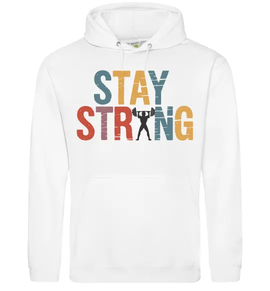 Жіноча толстовка (худі) Stay strong and believe in yourself Білий фото