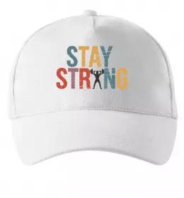 Кепка Stay strong and believe in yourself Білий фото