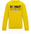 Детский Свитшот Donut make me angry Солнечно желтый фото