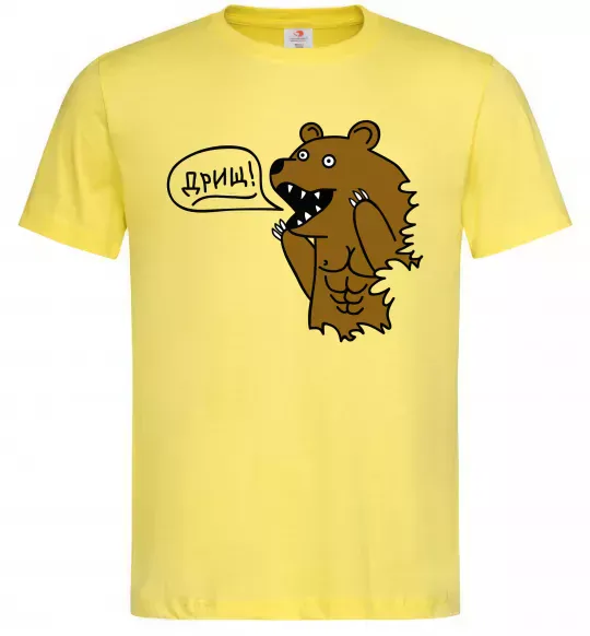 Чоловіча футболка Дрищ Лимонний фото