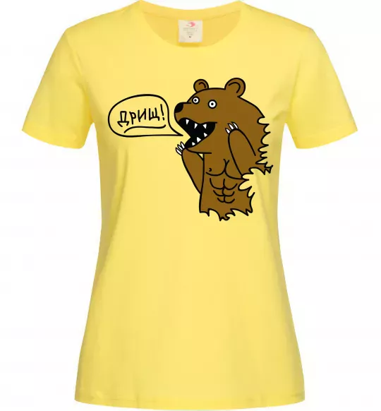 Женская футболка Дрищ Лимонный фото
