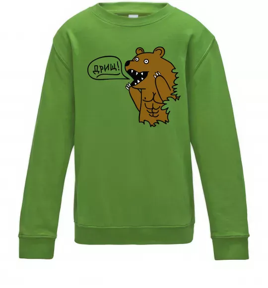 Детский Свитшот Дрищ Лаймовый фото