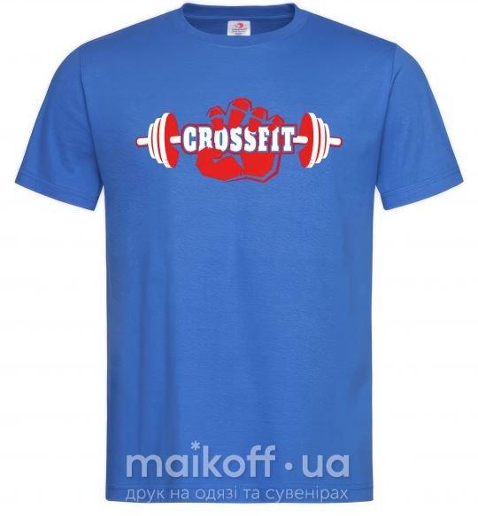 Мужская футболка Crossfit hand Ярко-синий фото
