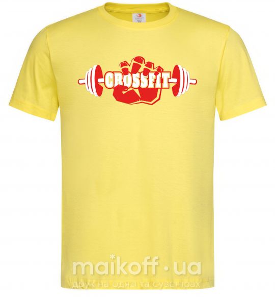 Чоловіча футболка Crossfit hand Лимонний фото