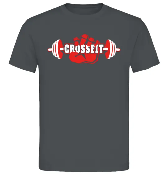 Мужская футболка Crossfit hand Графит фото