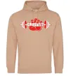 Женская толстовка (худи) Crossfit hand Песочный фото