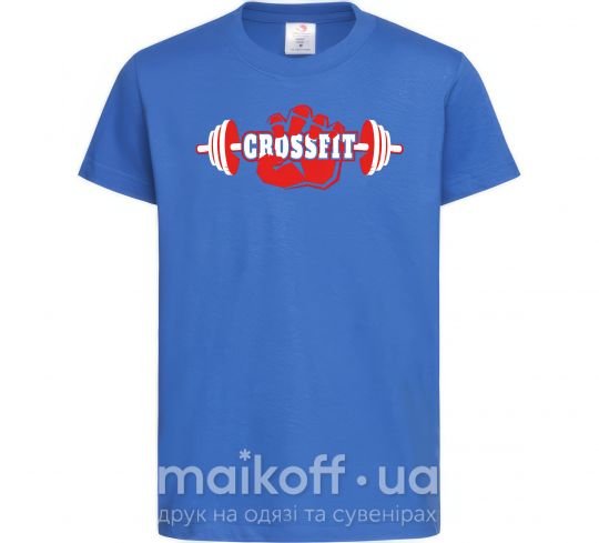 Детская футболка Crossfit hand Ярко-синий фото