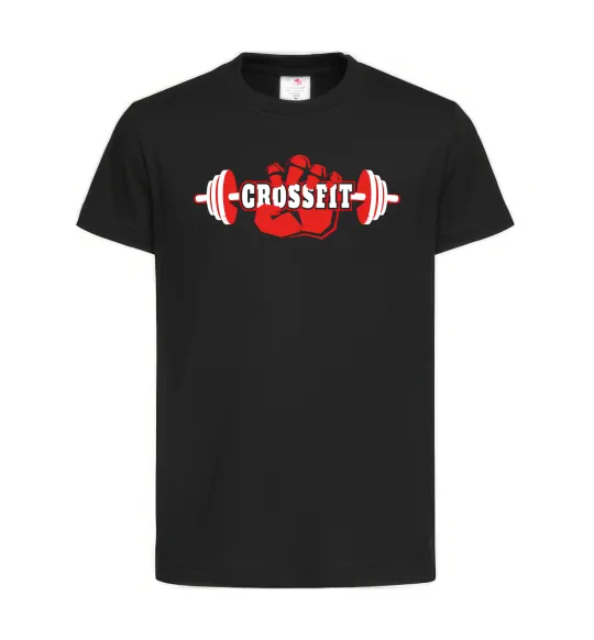 Дитяча футболка Crossfit hand Чорний фото