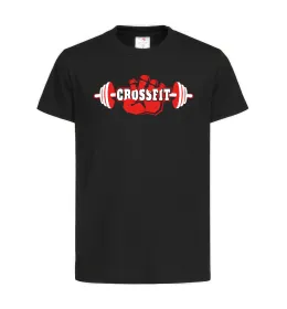Детская футболка Crossfit hand Черный фото