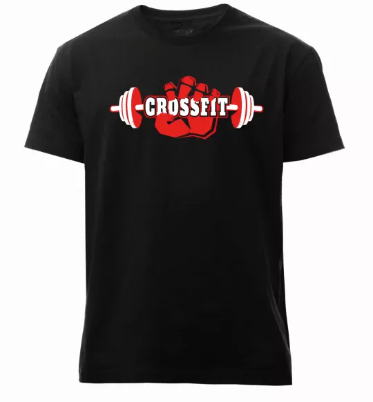 Мужская премиум футболка Crossfit hand Черный фото