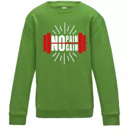 Детский Свитшот Exuses don't burn calories Черный фото