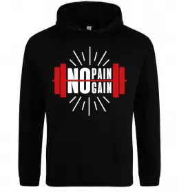 Мужская толстовка (худи) Штурмовик з пресом Черный фото