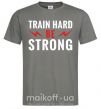 Чоловіча футболка Train hard be strong Графіт фото