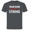 Мужская футболка Train hard be strong Графит Мужская футболка Train hard be strong Графит фото