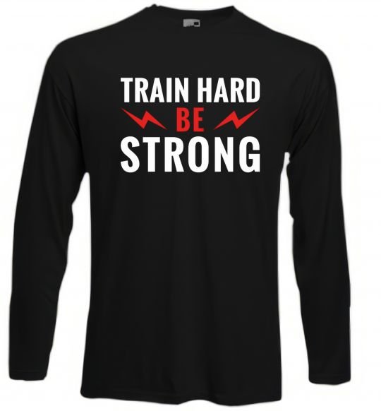 Реглан Train hard be strong Чорний фото