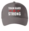 Кепка Train hard be strong Серый фото