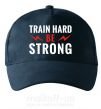 Кепка Train hard be strong Темно-синій фото