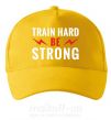 Кепка Train hard be strong Солнечно желтый фото