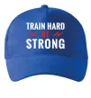 Кепка Train hard be strong Ярко-синий фото