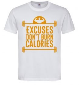Мужская футболка Exuses don't burn calories Мужская футболка Exuses don't burn calories