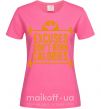 Жіноча футболка Exuses don't burn calories Яскраво-рожевий фото